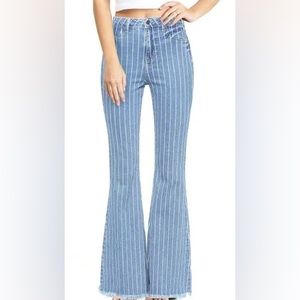 Cello Jeans Women's Juniors High Rise Denim Bell Bottom Flares